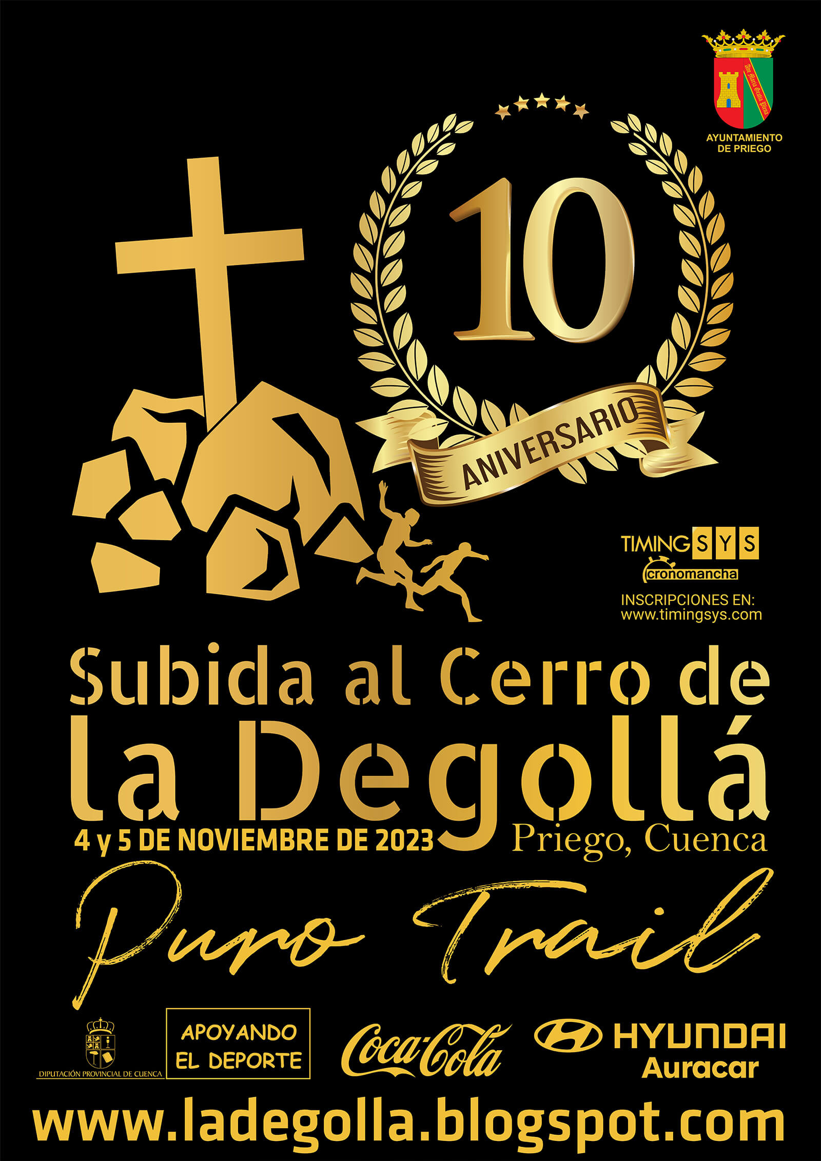 Cartel subida a la Degollá